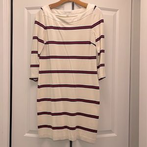 Banana Republic Striped Ponte Knit Dress